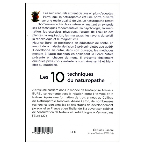 Les 10 techniques du naturopathe - Broché