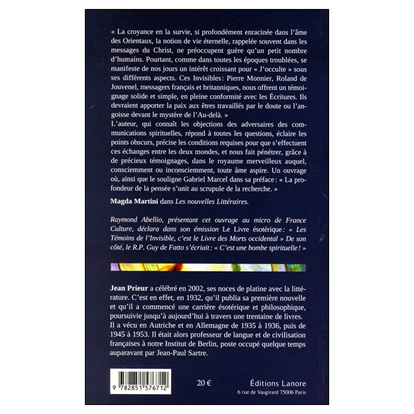 Les témoins de l'invisible - Broché