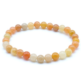 AVENTURINE ORANGE BRACELET BOULE 6MM