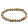 BOIS FOSSILES BRACELET BOULE 6MM