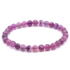FLUORITE LILA BRACELET BOULE 6MM