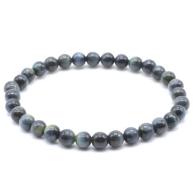 OEIL DE FAUCON BRACELET BOULE 6MM