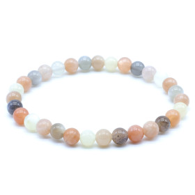 PIERRE DE LUNE MIX BRACELET BOULE 6MM