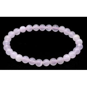 CALCITE ROSE BRACELET BOULE 6MM