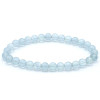 FLUORITE BLEU AA BRACELET BOULE 6MM