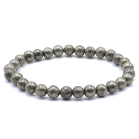 PYRITE BRACELET BOULE 6MM