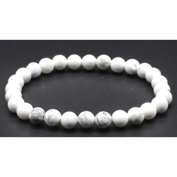 HOWLITE BRACELET BOULE 06MM