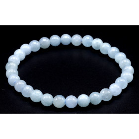 aigue marine Brésil (Bahia) A Bracelet boule 06mm