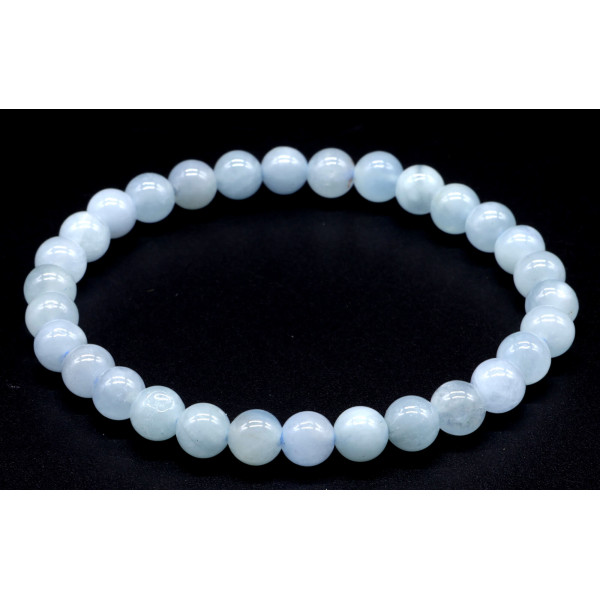 aigue marine Brésil (Bahia) A Bracelet boule 06mm
