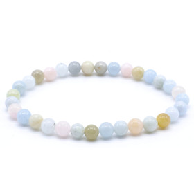 morganite AA Bracelet boule 06mm