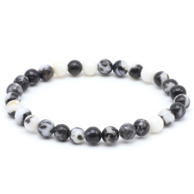 Jaspe Zebre perles 6mm Bresil Bracelet