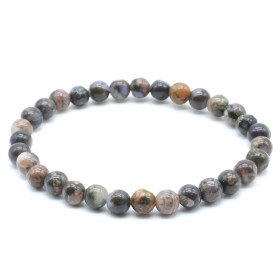 Liberite Bleue A perles 6mm Afrique du Sud Bracelet