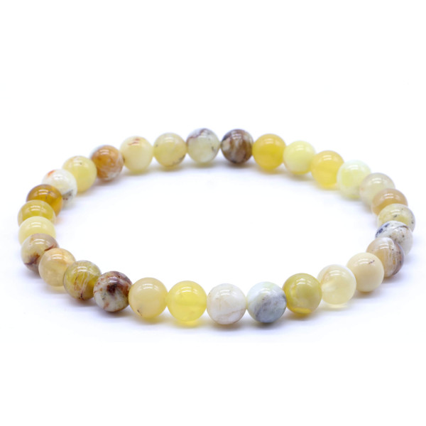 Opale Jaune A perles 6mm Mexique Bracelet