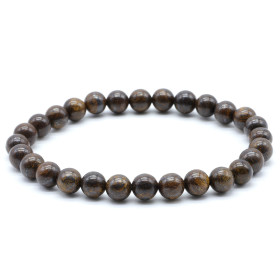 BRONZITE BRACELET BOULE 6MM