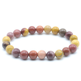 MOOKAITE BRACELET BOULE 8MM