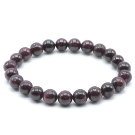 GRENAT BRACELET BOULE 8MM