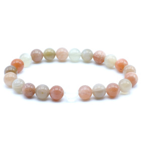 PIERRE DE LUNE MIX AAA BRACELET BOULE 8MM