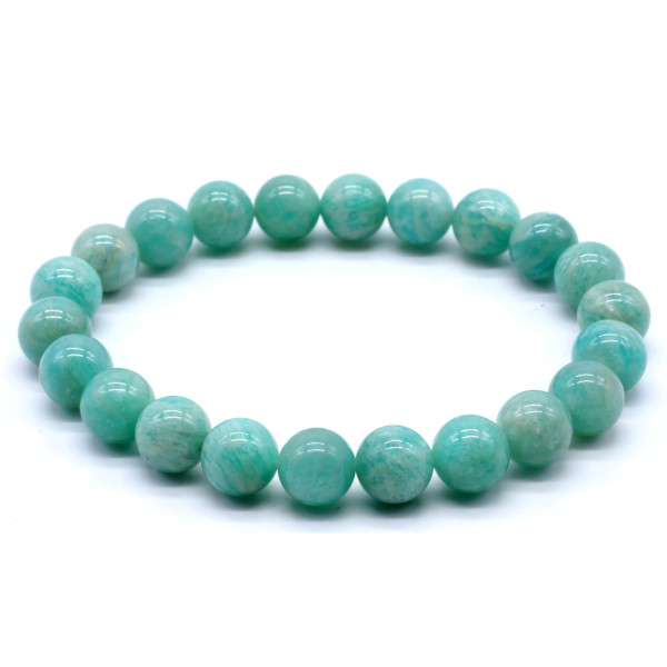 AMAZONITE AA BRACELET BOULE 8MM