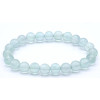 FLUORITE BLEU AA BRACELET BOULE 8MM