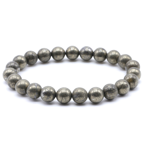 PYRITE BRACELET BOULE 8MM
