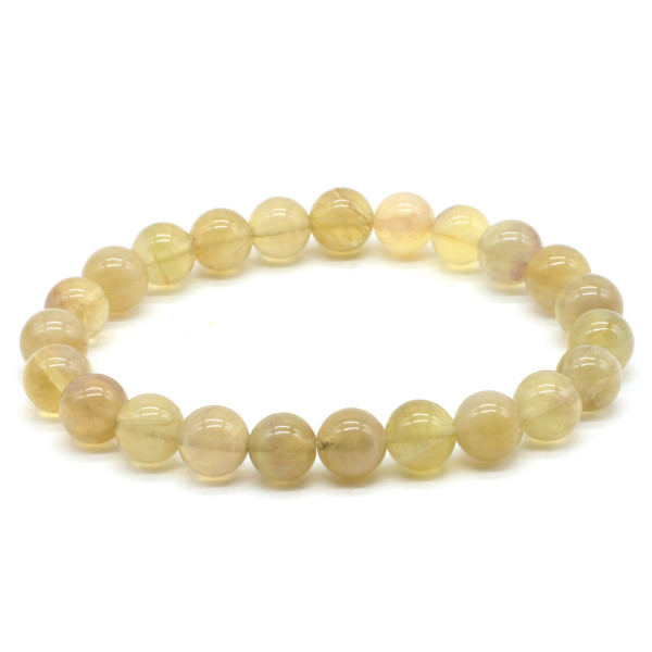 Fluorite Jaune perles 8mmBracelet