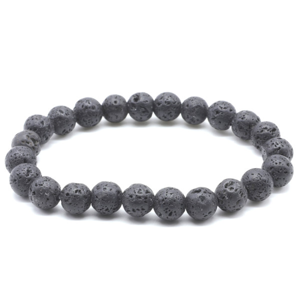 lave perles 8mm Bracelet