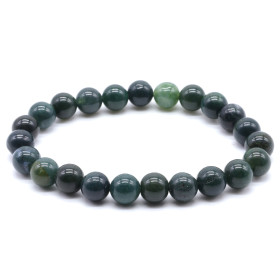 Agate Mousse perles 8mm Bracelet