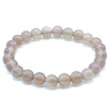 Agate Grise A Botswana perles 8mm Bracelet