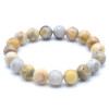 AGATE CRAZY BRACELET BOULE 10MM