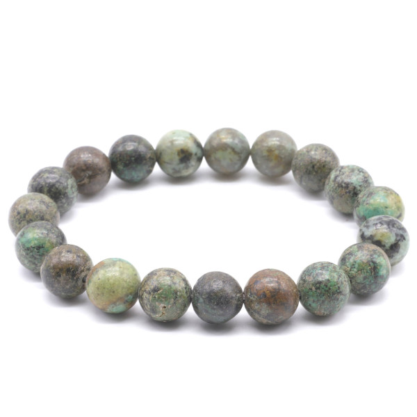 TURQUOISE BRACELET BOULE 10MM