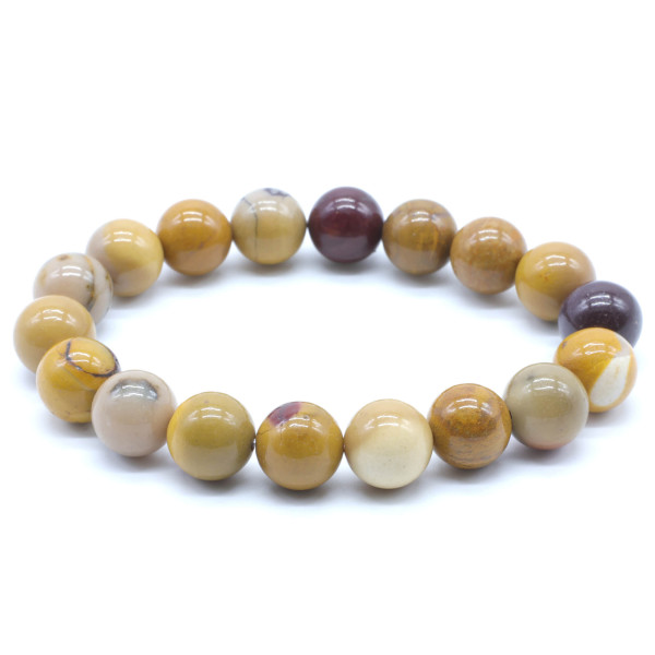 MOOKAITE BRACELET BOULE 10MM