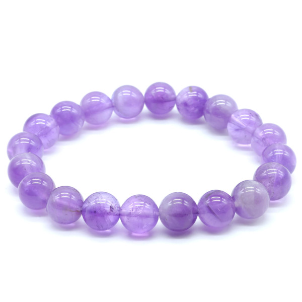 AMETHYSTE A BRACELET BOULE 10MM