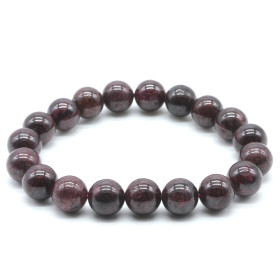 GRENAT BRACELET BOULE 10MM