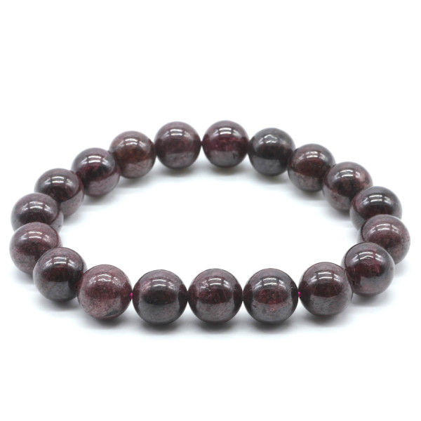 GRENAT BRACELET BOULE 10MM