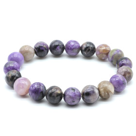 CHAROITE AA+ BRACELET BOULE 10MM (09-10MM)