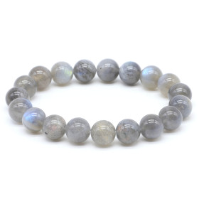LABRADORITE BRACELET BOULE 10MM