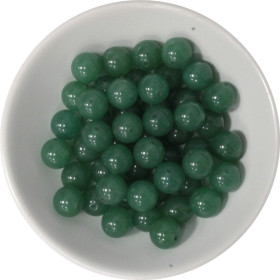 Perles Aventurine 8 mm - Sachet de 50 perles