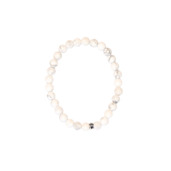 Bracelet Magnésite Perles rondes 6 mm