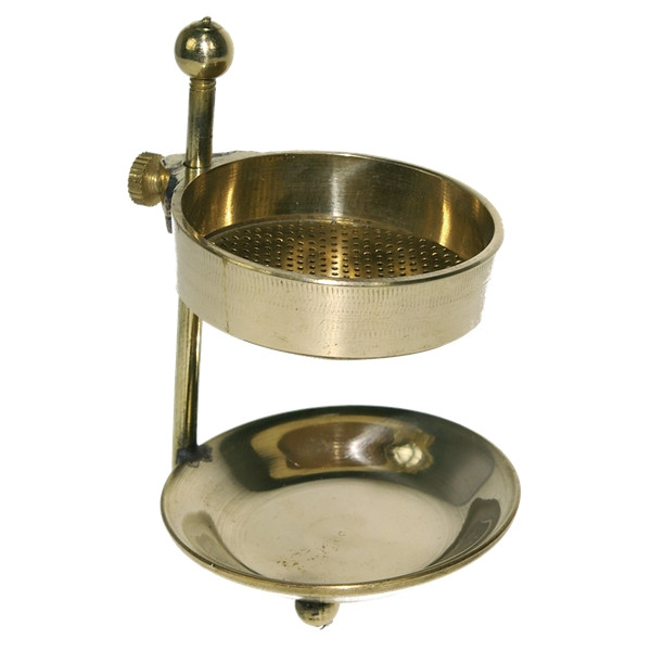 Brûle-encens réglable hauteur - laiton doré