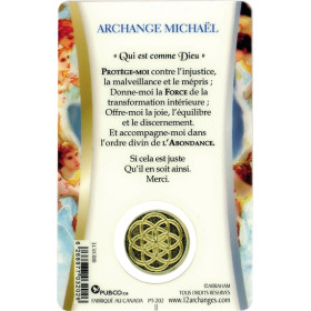 Médaille sur carte Michaël
