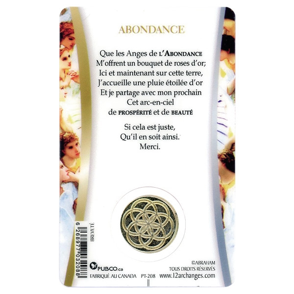 Médaille sur carte Abondance