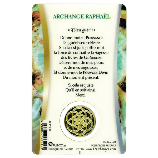 Médaille sur carte Guérison