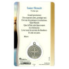 Médaille sur carte Saint-Benoît