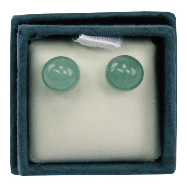 Boucles d'oreilles perles d'Aventurine - 6 mm