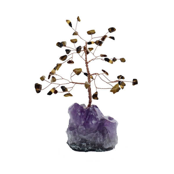 Arbre du Bonheur Oeil de Tigre 45 pierres