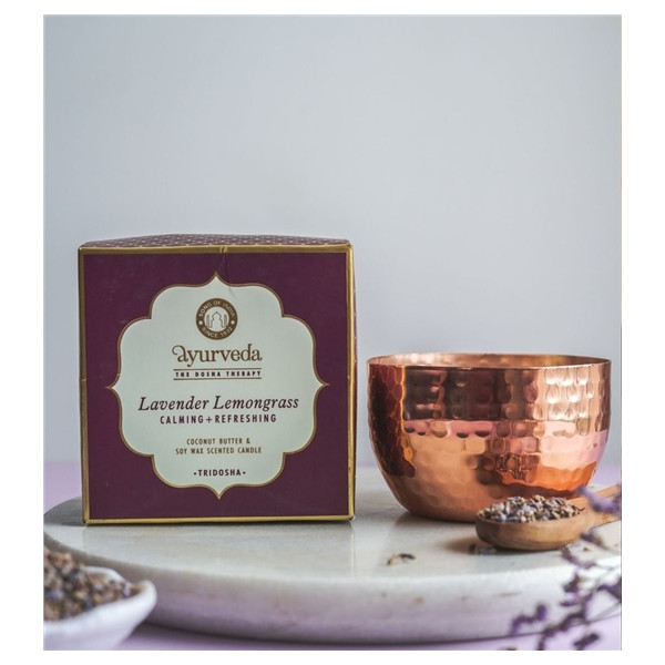 Bougie parfumée Ayurvéda en Cire végétale Tridosha 200 grs