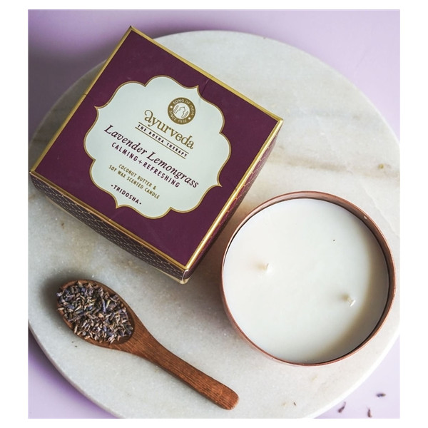 Bougie parfumée Ayurvéda en Cire végétale Tridosha 200 grs