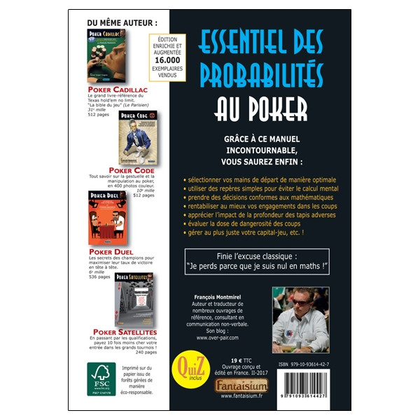 Essentiel des probabilités au poker - Version 4.0