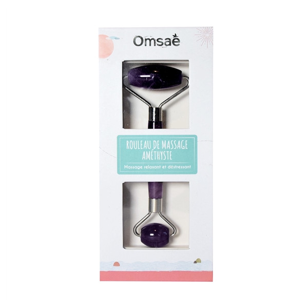 Rouleau de Massage en Améthyste