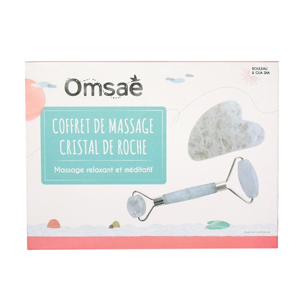 Coffret de Massage pour le Visage en Cristal de roche